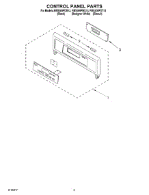 04 - Control Panel parts for Whirlpool Oven RBS305PDB13 from AppliancePartsPros.com