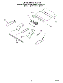 05 - Top Venting, Optional parts for Whirlpool Oven RBS305PDT13 from AppliancePartsPros.com
