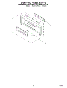 06 - Control Panel parts for Whirlpool Oven RBD275PDB13 from AppliancePartsPros.com