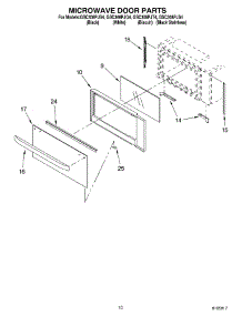08 - Microwave Door parts for Whirlpool Oven GSC308PJQ4 from AppliancePartsPros.com