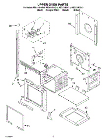 02 - Upper Oven parts for Whirlpool Oven RBD275PDQ12 from AppliancePartsPros.com