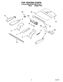 05 - Top Venting parts for Whirlpool Oven RBD276PDQ12 from AppliancePartsPros.com