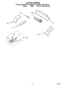 04 - Latch parts for Whirlpool Oven GSC308PJT4 from AppliancePartsPros.com