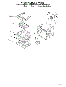 05 - Internal Oven parts for Whirlpool Oven GSC308PJT4 from AppliancePartsPros.com