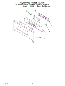 02 - Control Panel parts for Whirlpool Oven GSC308PJS4 from AppliancePartsPros.com