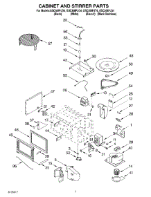 06 - Cabinet & Stirrer parts for Whirlpool Oven GSC308PJS4 from AppliancePartsPros.com