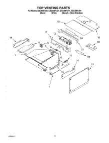 09 - Top Venting parts for Whirlpool Oven GSC308PJS4 from AppliancePartsPros.com