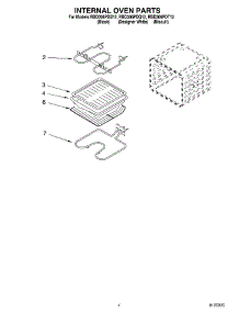 03 - Internal Oven parts for Whirlpool Oven RBD306PDB12 from AppliancePartsPros.com