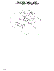 04 - Control Panel parts for Whirlpool Oven RBD306PDQ12 from AppliancePartsPros.com