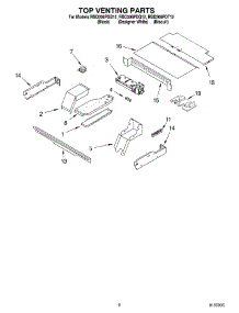 05 - Top Venting parts for Whirlpool Oven RBD306PDQ12 from AppliancePartsPros.com