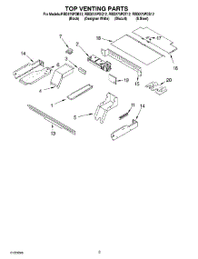 07 - Top Venting parts for Whirlpool Oven RBD275PDT12 from AppliancePartsPros.com