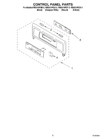 06 - Control Panel parts for Whirlpool Oven RBD275PDB12 from AppliancePartsPros.com