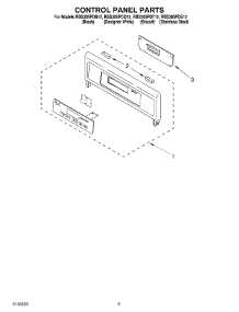 04 - Control Panel parts for Whirlpool Oven RBS305PDQ12 from AppliancePartsPros.com