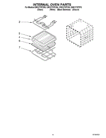 05 - Internal Oven parts for Whirlpool Oven GMC275PDB6 from AppliancePartsPros.com
