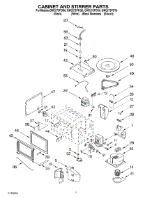 06 - Cabinet And Stirrer parts for Whirlpool Oven GMC275PDB6 from AppliancePartsPros.com