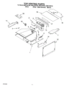 09 - Top Venting, Optional parts for Whirlpool Oven GMC275PDT6 from AppliancePartsPros.com