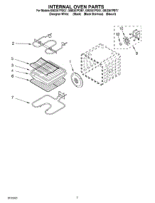 05 - Internal Oven parts for Whirlpool Oven GBD307PDT7 from AppliancePartsPros.com