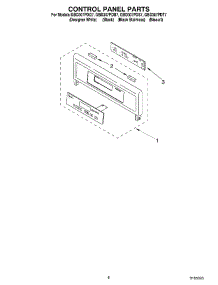 06 - Control Panel parts for Whirlpool Oven GBD307PDB7 from AppliancePartsPros.com