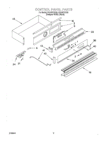 02 - Control Panel parts for Whirlpool Oven SB160PEEB9 from AppliancePartsPros.com