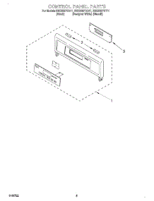 04 - Control Panel parts for Whirlpool Oven RBS305PDB11 from AppliancePartsPros.com
