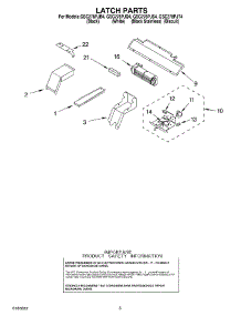 04 - Latch parts for Whirlpool Oven GSC278PJB4 from AppliancePartsPros.com