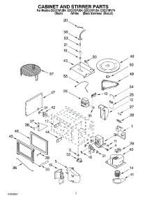 06 - Cabinet And Stirrer parts for Whirlpool Oven GSC278PJB4 from AppliancePartsPros.com