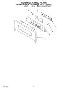 02 - Control Panel parts for Whirlpool Oven GSC278PJS4 from AppliancePartsPros.com