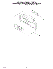 02 - Control Panel parts for Whirlpool Oven GMC275PDS6 from AppliancePartsPros.com