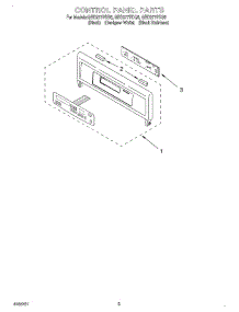 02 - Control Panel parts for Whirlpool Oven GBD277PDS6 from AppliancePartsPros.com