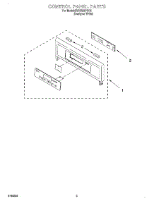 02 - Control Panel parts for Whirlpool Oven 8RBS245PDQ1 from AppliancePartsPros.com