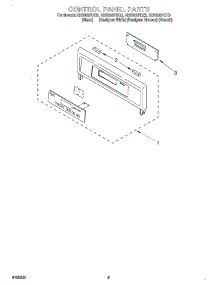04 - Control Panel parts for Whirlpool Oven RBS305PDT9 from AppliancePartsPros.com