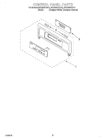 04 - Control Panel parts for Whirlpool Oven RBD306PDZ10 from AppliancePartsPros.com