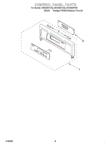 04 - Control Panel parts for Whirlpool Oven RBD306PDB9 from AppliancePartsPros.com