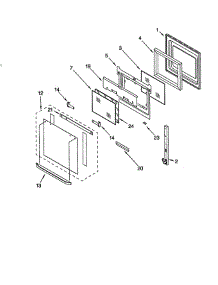 Oven Door parts for Whirlpool Oven RBS275PDB9 from AppliancePartsPros.com