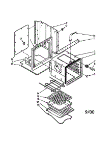 Oven parts for Whirlpool Oven RB100PXK-0 from AppliancePartsPros.com