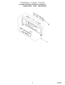 06 - Control Panel parts for Whirlpool Oven GBD307PDQ2 from AppliancePartsPros.com