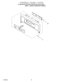 02 - Control Panel parts for Whirlpool Oven GBD277PDQ3 from AppliancePartsPros.com