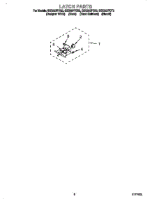 Latch parts for Whirlpool Oven GBD307PDQ3 from AppliancePartsPros.com