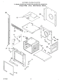 02 - Upper Oven parts for Whirlpool Oven GBD307PDB3 from AppliancePartsPros.com
