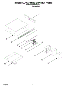 02 - Internal Warming Drawer Parts parts for Whirlpool Warming Drawer GBW3050TS00 from AppliancePartsPros.com