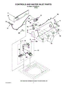 02 - Controls And Water Inlet Parts parts for Whirlpool Washer WTW4930XW1 from AppliancePartsPros.com