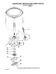 04 - Gearcase, Motor And Pump Parts parts for Whirlpool Washer WTW4930XW1 from AppliancePartsPros.com