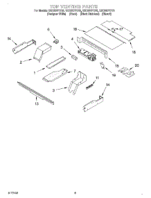 07 - Top Venting parts for Whirlpool Oven GBD307PDB3 from AppliancePartsPros.com