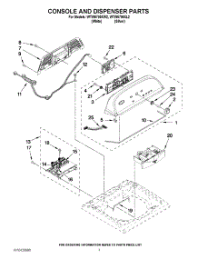 02 - Console And Dispenser Parts parts for Whirlpool Washer WTW5700XL2 from AppliancePartsPros.com