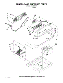 02 - Console And Dispenser Parts parts for Whirlpool Washer WTW5550XW2 from AppliancePartsPros.com