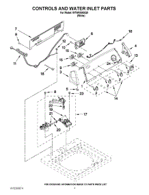 02 - Controls And Water Inlet Parts parts for Whirlpool Washer WTW4850XQ0 from AppliancePartsPros.com