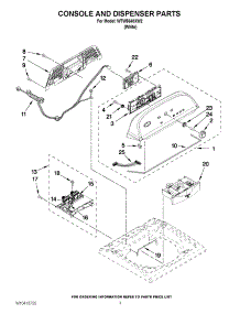02 - Console And Dispenser Parts parts for Whirlpool Washer WTW5640XW2 from AppliancePartsPros.com