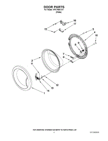 03 - Door Parts parts for Whirlpool Washer WFC7500VW1 from AppliancePartsPros.com