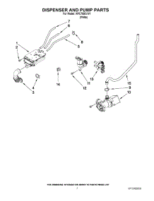05 - Dispenser And Pump Parts parts for Whirlpool Washer WFC7500VW1 from AppliancePartsPros.com