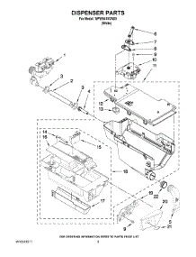04 - Dispenser Parts parts for Whirlpool Washer WFW9410XW00 from AppliancePartsPros.com